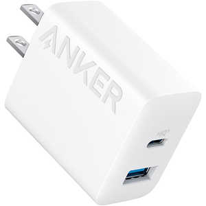 AJ[ Anker Japan Anker Charger (20WA2-Port) White m2|[g /USB Power DeliveryΉn zCg A2348121
