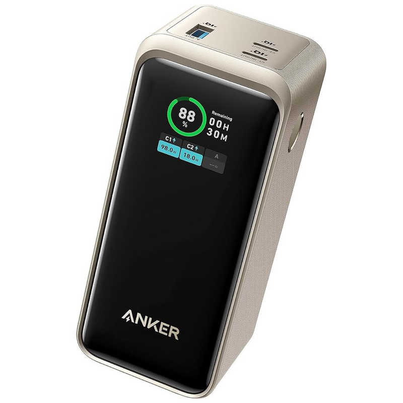 アンカー Anker Japan アンカー Anker Japan モバイルバッテリー Anker Prime Power Bank (20000mAh、200W) ［USB Power Delivery対応 /3ポート］ ゴールド A13360B1 A13360B1