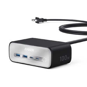 アンカー Anker Japan Charging Station(7-in-1、100w) ［4ポート /USB Power Delivery対応］ ブラック A91C4N11