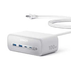 アンカー Anker Japan Charging Station(7-in-1、100w) ［4ポート /USB Power Delivery対応］ ホワイト A91C4N21