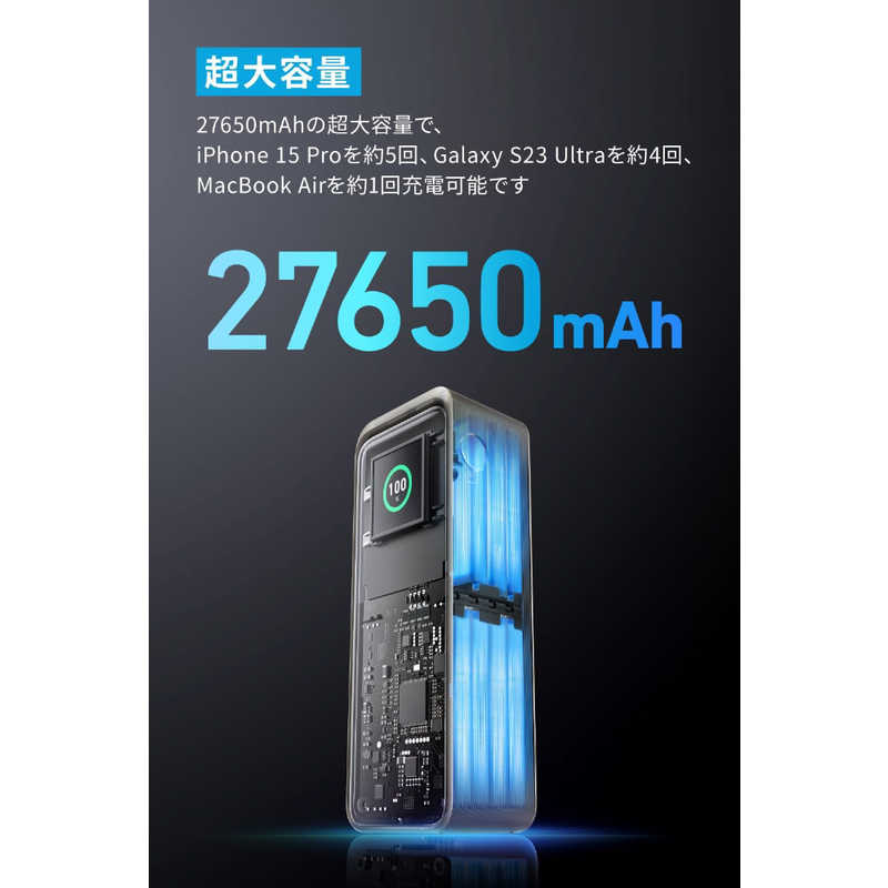 アンカー Anker Japan アンカー Anker Japan モバイルバッテリー Prime Power Bank (27650mAh、250W) ［USB Power Delivery対応 /3ポート］ ゴールド A13400B1 A13400B1