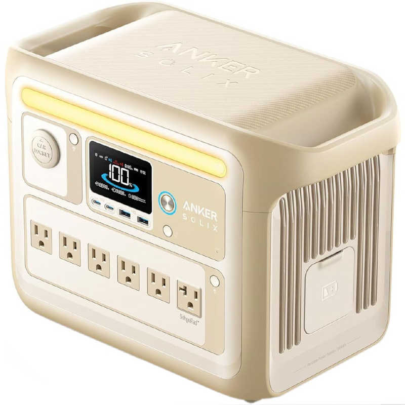 アンカー Anker Japan アンカー Anker Japan ポータブル電源 Solix C1000 Portable Power Station Beige ［11出力 /USB Power Delivery対応］ ベージュ A1761521 A1761521