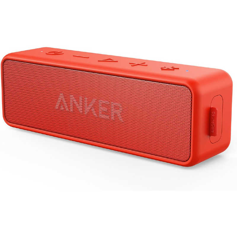 アンカー Anker Japan アンカー Anker Japan ブルートゥーススピーカー SoundCore 2(USB Type-C充電) ［防水 /ハイレゾ対応 /Bluetooth対応］ レッド A3105096 A3105096
