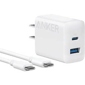 󥫡 Anker Japan Anker Charger (20W2-Port) with USB-C  USB-C ֥ USB Power Deliveryб /2ݡ /20W ۥ磻 B2348N21