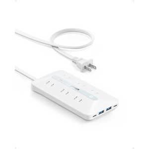 󥫡 Anker Japan Ÿå Anker USB Power Strip (10-in-120W) 1.5m /10ĸ /4ݡȡ ۥ磻 A91F2521