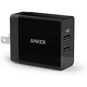 󥫡 Anker Japan Anker 24W 2ݡ USB®Ŵ 2ݡȡ ֥å A2021N11