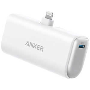 󥫡 Anker Japan ХХåƥ꡼ Anker Nano Power Bank (12WBuilt-In Lightning Connector) ۥ磻 A1645N21