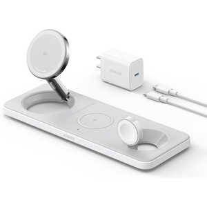 󥫡 Anker Japan 磻쥹Ŵ MagGo Wireless Charging Station (3-in-1 Pad) 3ݡ /15W ۥ磻 B25M1N21