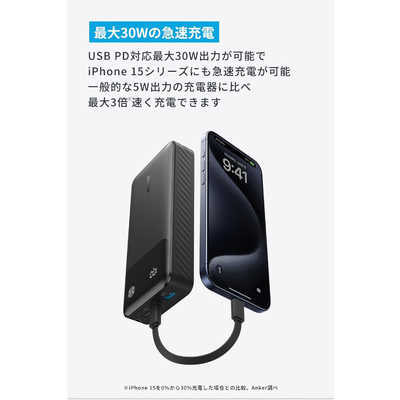 アンカー Anker Japan モバイルバッテリー Power Bank (20000mAh、30W