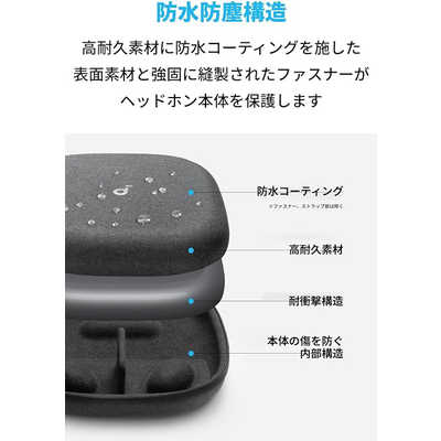 アンカー Anker Japan Soundcore 公式ヘッドホンケース ブラック アンカー Anker Japan Soundcore 公式ヘッドホンケース ブラック
