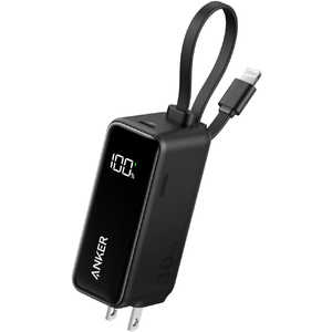 󥫡 Anker Japan Anker Power Bank (30WFusionBuilt-In 饤ȥ˥󥰥֥) USB Power Deliveryб /2ݡȡ ֥å A1636112