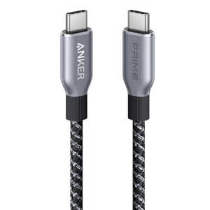 AJ[ Anker Japan Anker Prime ϋviC USB-C  USB-C P[u 240W 0.9m mUSB Power DeliveryΉn ubN A88E2N11