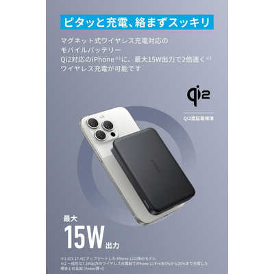 アンカー Anker Japan Anker MagGo Power Bank (10K Magnetic