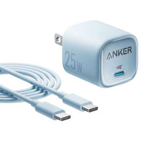󥫡 Anker Japan ®Ŵ Anker Charger (25W) with USB-C  USB-C ֥ USB Power Deliveryб /1ݡȡ ֥롼 B2656131