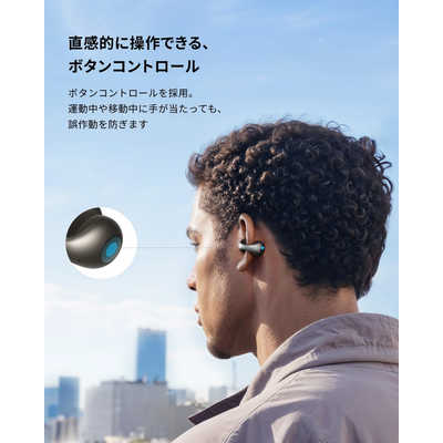 Anker soundcore C40i ワイヤレスイヤホン クリア アクセサリー感覚で音楽を楽しめるSoundcore初のイヤーカフ型
