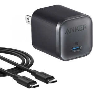 アンカー Anker Japan Anker Nano Charger (45W) with USB-C & USB-C ケーブル ブラック B2692N11 アンカー Anker Japan Anker Nano Charger (45W) with USB-C & USB-C ケーブル ブラック B2692N11