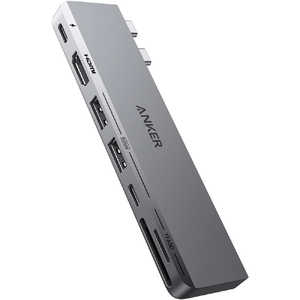 アンカー Anker Japan 多機能ハブ Anker 547 USB-C Hub (7-in-2 for MacBook) グレー A8354NA1 アンカー Anker Japan 多機能ハブ Anker 547 USB-C Hub (7-in-2 for MacBook) グレー A8354NA1
