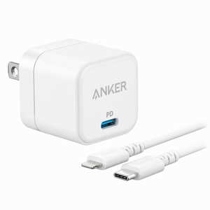 AJ[ Anker Japan PowerPort III 20W Cube with USB-C  Lightning P[u mUSB Power DeliveryΉ / 1|[gn zCg B2149N23