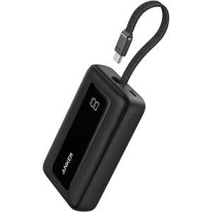 アンカー Anker Japan Zolo Power Bank (10000mAh、 30W、 Built-In USB-Cケーブル) ブラック A1688012 アンカー Anker Japan Zolo Power Bank (10000mAh、 30W、 Built-In USB-Cケーブル) ブラック A1688012