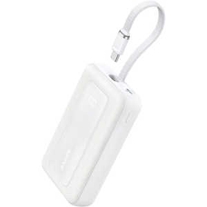 アンカー Anker Japan Zolo Power Bank (10000mAh、 30W、 Built-In USB-Cケーブル) ［USB Power Delivery対応］ ホワイト A1688022