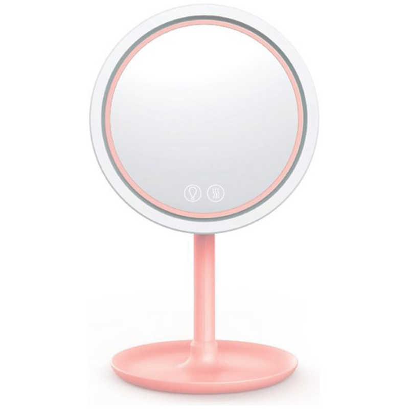 永山 永山 LED Windy MakeUp Beauty Mirror ELBLED-FANMIRROR-01 ピンク ELBLED-FANMIRROR-01 ピンク