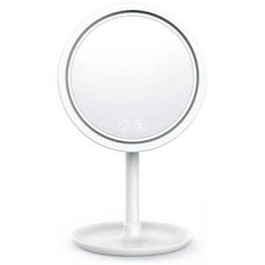 永山 ビューティーミラー LED Windy MakeUp Beauty Mirror PI ELBLED-FANMIRROR-01 ホワイト