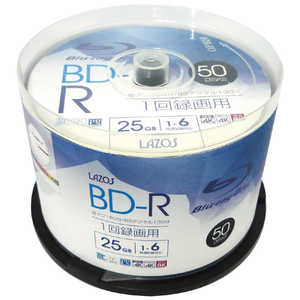 リーダーメディアテクノ 録画用BD-R LAZOS [50枚/25GB/インクジェットプリンター対応] L-B50P