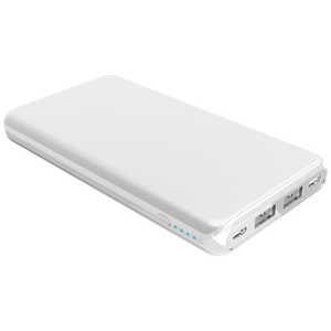 LAZOS 高出力･高入力モバイルバッテリー 10000mAh USB(QC3.0)+TypeC(PD) L-M10CP-W