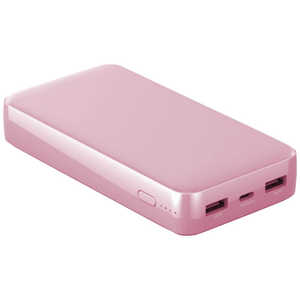 Type-Cポート搭載 QC PD対応 20000mAh 高速充電リチウムポリマーモバイルバッテリー LAZOS ピンク L-20M-P Type-Cポート搭載 QC PD対応 20000mAh 高速充電リチウムポリマーモバイルバッテリー LAZOS ピンク L-20M-P