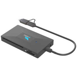 イミディア 接触型ICカードリーダー［USB-A＋USB-C オス→メス カードスロットx2 / USB-Ax3 / DC電源］ IMD-CS712