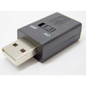 SSAサービス USB変換コネクタ USB ON/OFFスイッチ付コネクタ USB A(メス) / USB A(オス) ブラック SUAMSWAF