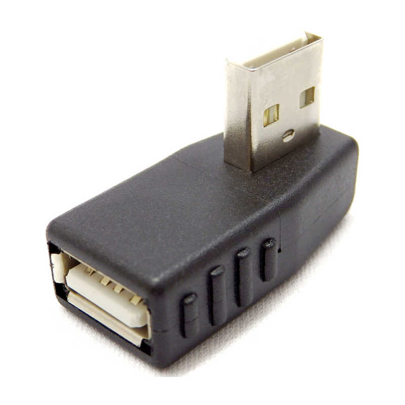 SSAサービス SSAサービス USB変換ホストコネクタ L型上向き [USB A(オス)/USB A(メス)] ブラック SUAFUAMUL SUAFUAMUL