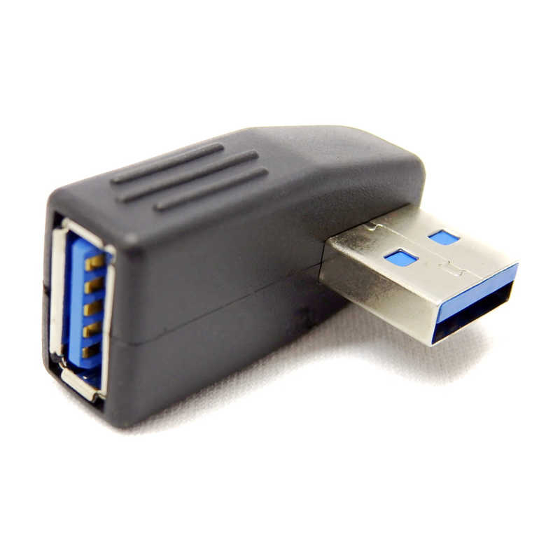 SSAサービス SSAサービス USB変換コネクタ USB3.0 L型上向き [USB A(オス)/USB A(メス)] ブラック SUAMUAFL3 SUAMUAFL3