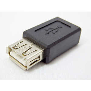SSAサービス [USB-A メス-メス micro USB]中継アダプタ ブラック SMCF-UAF