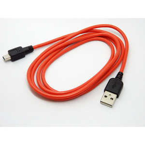 SSAサービス miniUSBケーブル 120cm miniUSB(オス) / USB A(オス) レッド ［TypeAオス］ SU2MI120R