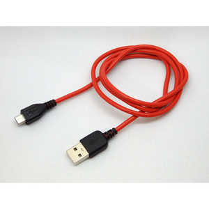 SSAサービス USB-A ⇔ micro USBケーブル［充電 /転送] レッド［0.8m /Quick Charge対応] SU2MC80NR