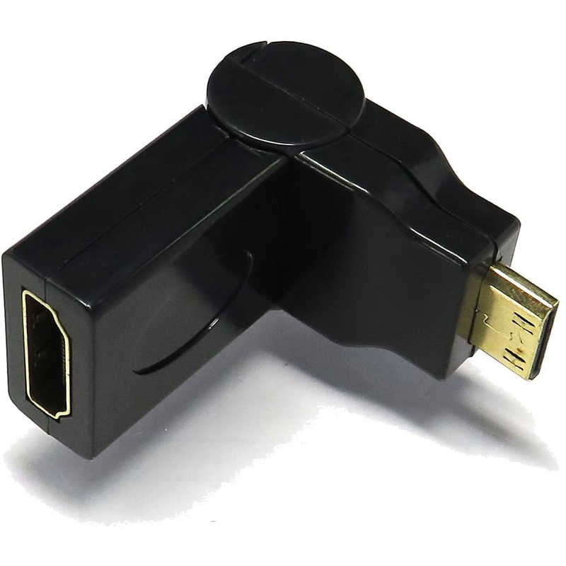 SSAサービス SSAサービス HDMI変換アダプタ ブラック [HDMI⇔miniHDMI] SMHM-HDAFL SMHM-HDAFL