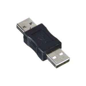 SSAサービス USB変換コネクタ [USB A(オス)/USB A(オス)] ブラック SUAMUAMB