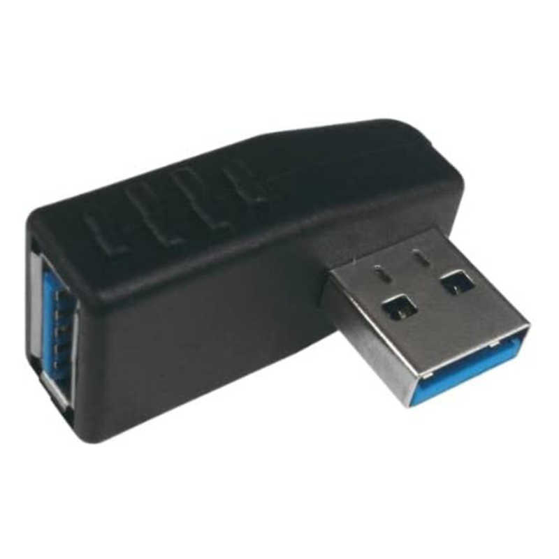 SSAサービス SSAサービス USB変換コネクタ USB3.0 L型下向き [USB A(オス)/USB A(メス)] ブラック SUAMUAFR3 SUAMUAFR3