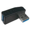 SSAサービス USB変換コネクタ USB3.0 L型下向き [USB A(オス)/USB A(メス)] ブラック SUAMUAFR3