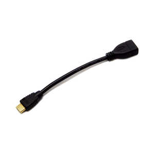 SSAサービス HDMI変換アダプタ ブラック [HDMI⇔miniHDMI /スタンダードタイプ] MIHDMI15H
