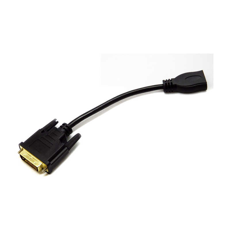 SSAサービス SSAサービス HDMI-DVI変換ケーブル 15cm HDMI ver1.4対応 (DVI(オス)/HDMI(メス)) ブラック DVHDMI15H DVHDMI15H