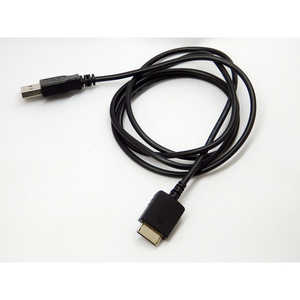 SSAサービス WALKMAN用 USB充電転送ケーブル 1m WN-PORT(オス) / USB A(オス) ブラック SU2WK01M