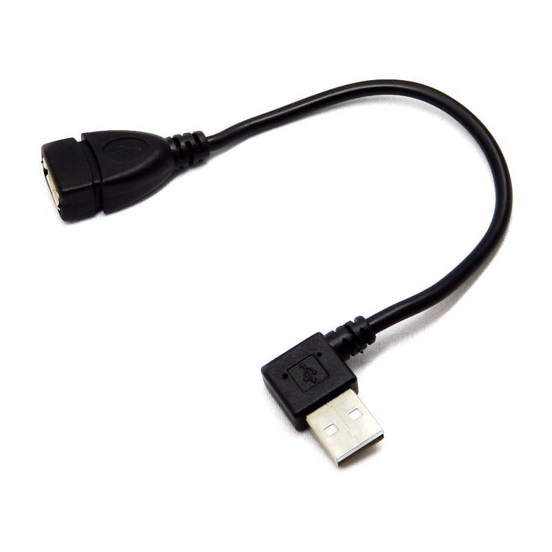 SSAサービス SSAサービス USB延長ケーブル 20cm L型右向き [USB A(オス)/USB A(メス)] ブラック SU2-AA20BR SU2-AA20BR