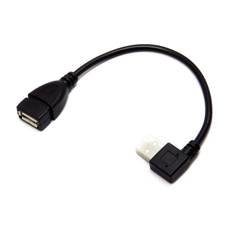 SSAサービス SSAサービス USB延長ケーブル 20cm L型左向き [USB A(オス)/USB A(メス)] ブラック SU2-AA20BL SU2-AA20BL