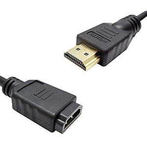 SSAサービス HDMI延長ケーブル ブラック [1m /HDMI⇔HDMI /スタンダードタイプ] HDMIE1M