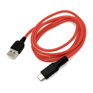 SSAサービス USB-Cケーブル 1m USB2.0 [Type-C(オス)/USB A(オス)] レッド SU2-TC100R