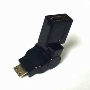 SSAサービス HDMI180度可動3Dコネクタ ［HDMI(メス)→ miniHDMI(オス)］ SHDM-HDAFL3D ブラック SMHM-HDAFL3D