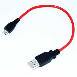 SSAサービス USB-A ⇔ micro USBケーブル［充電] iQOS/glo対応 レッド［0.15m] SU2-MC15IG