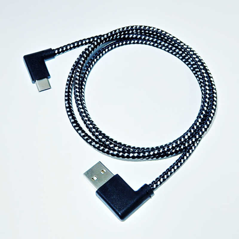 SSAサービス SSAサービス USB TypeC L型ケーブル ［ USB Aリバーシブル ］ 95cm ブラック ［TypeAオス］ SU2-TCLW95B SU2-TCLW95B